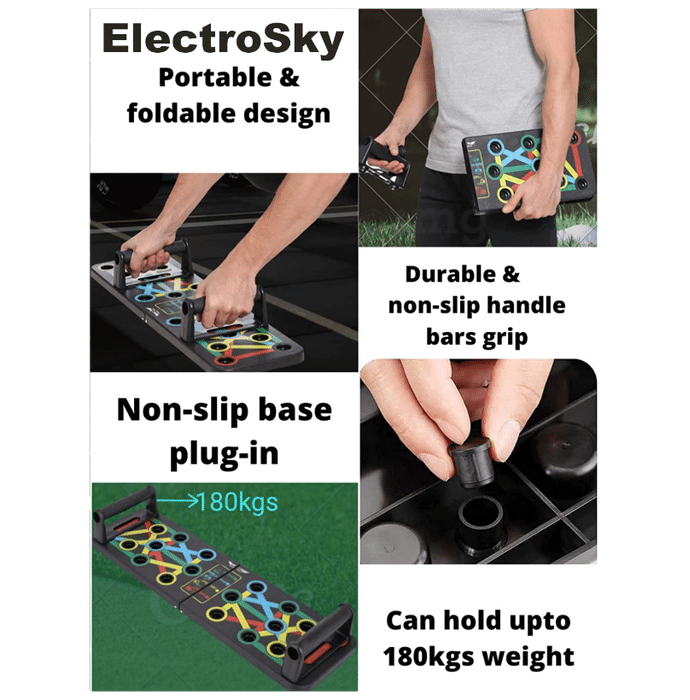 ShopTrend™ Push-Up Board 12-in-1 | Foldable Non-Slip Workout Board for Men & Women