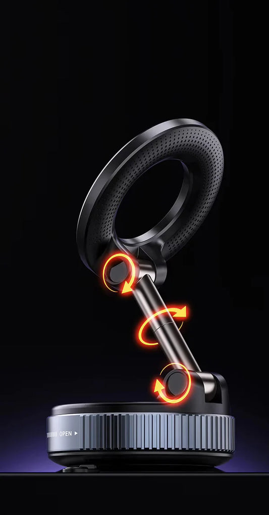 360-degree rotatable magnetic phone mount for dashboard