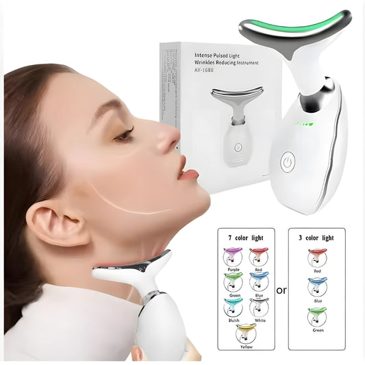 GlowLift Pro™ — 7-in-1 LED Massager for Face & Neck with Uplifting & Firming Technology