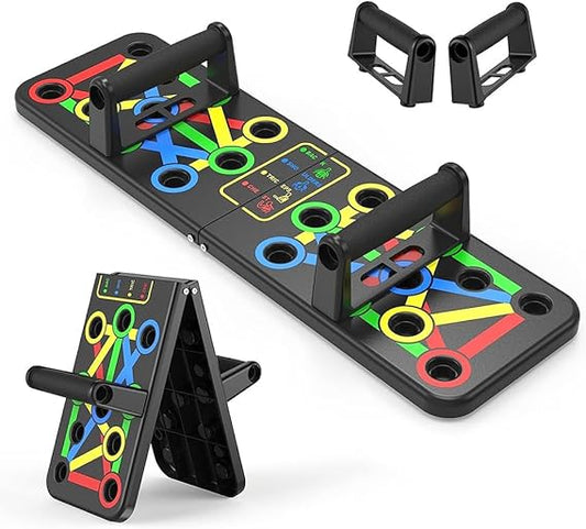 ShopTrend™ Push-Up Board 12-in-1 | Foldable Non-Slip Workout Board for Men & Women