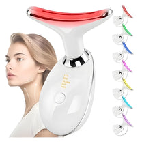 “Portable LED light therapy facial device with dolphin-inspired design