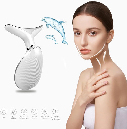GlowLift Pro™ — 7-in-1 LED Massager for Face & Neck with Uplifting & Firming Technology